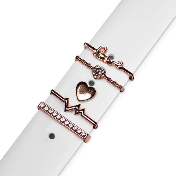 Аксесоар за каишка Strap Jewellery Ring + Charm Heart /СЕТ, розово злато/ | JAR Computers Аксесоар за каишка Strap Jewellery Ring + Charm Heart /СЕТ, розово злато/