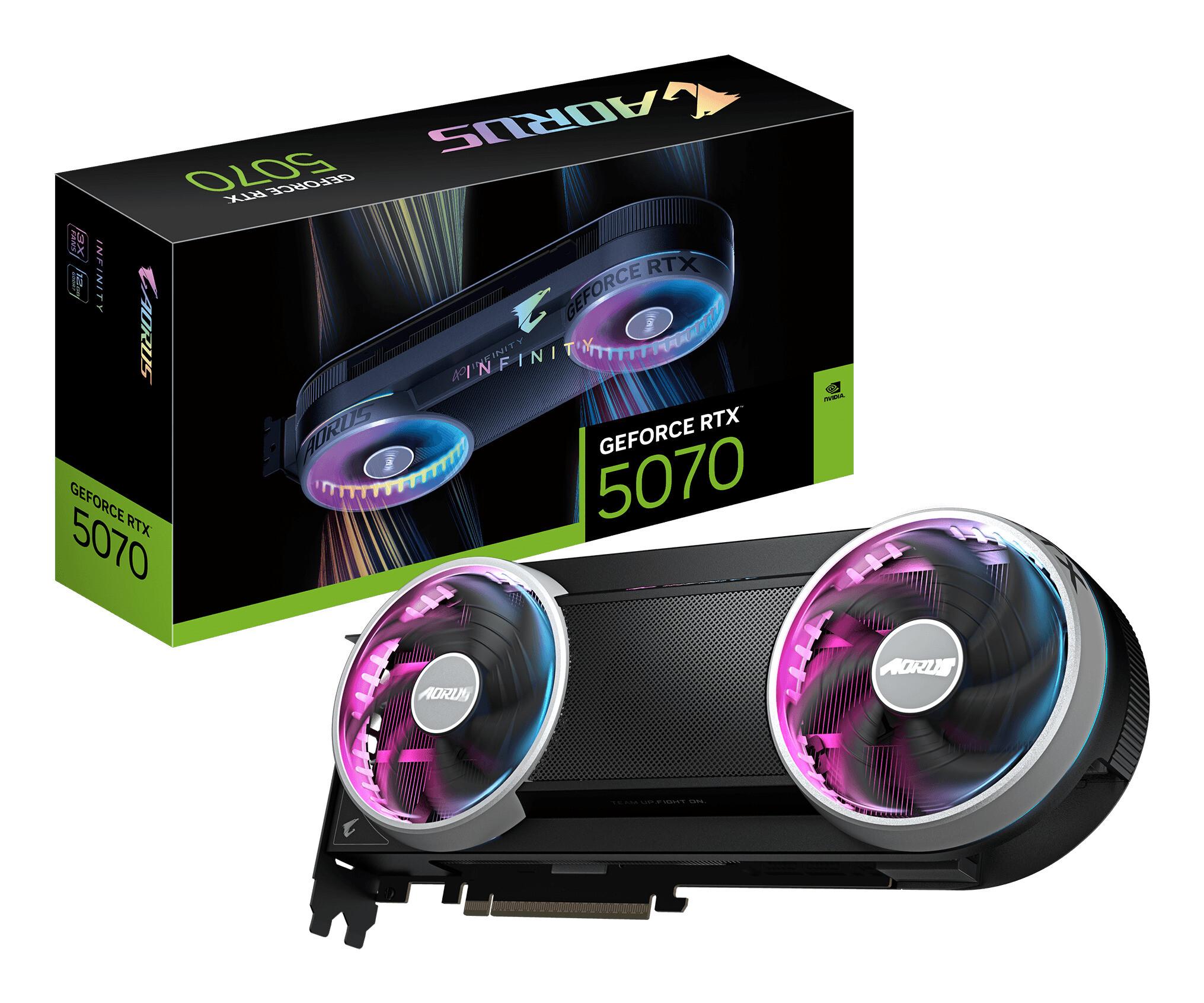 GIGABYTE AORUS GeForce RTX 5070 INFINITY 12G NVIDIA 12 GB GDDR7