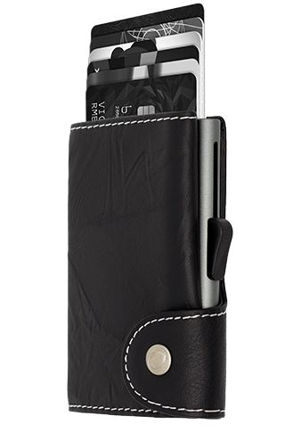 Картодържател C-SECURE с портфейл, Black Nero embossed/Grey cardholder | JAR Computers Картодържател C-SECURE с портфейл, Black Nero embossed/Grey cardholder