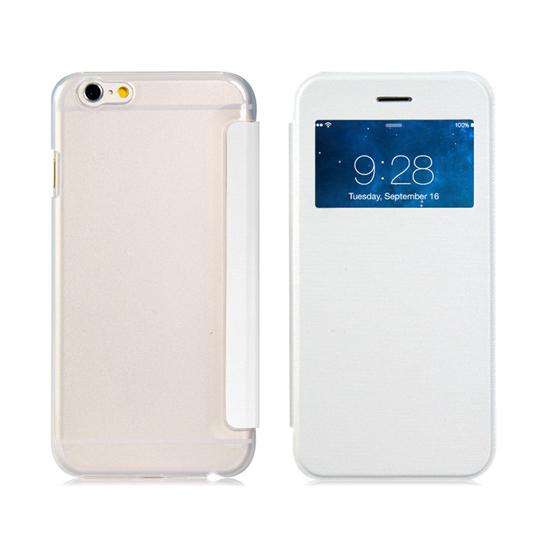 Кожен калъф, тип портфейл за iPhone 6, iPhone 6S - Wallet View Case (бял) | JAR Computers Кожен калъф, тип портфейл за iPhone 6, iPhone 6S - Wallet View Case (бял)