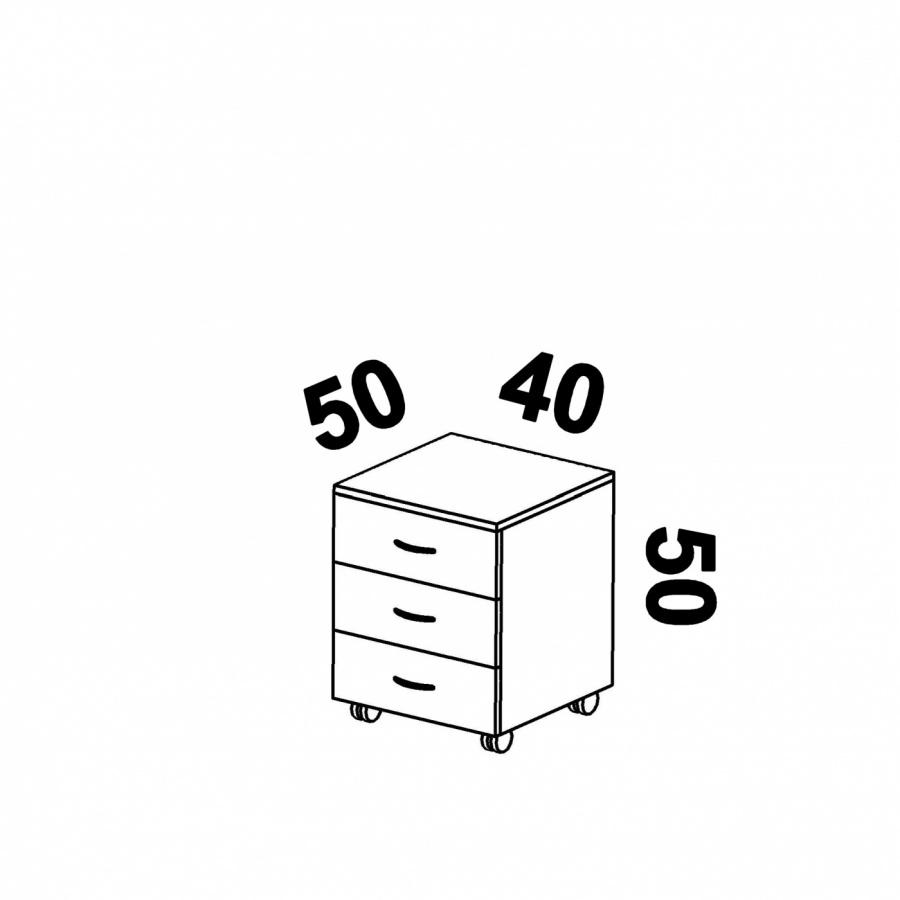 Контейнер с три чекмеджета OfficeMarket | JAR Computers Контейнер с три чекмеджета OfficeMarket