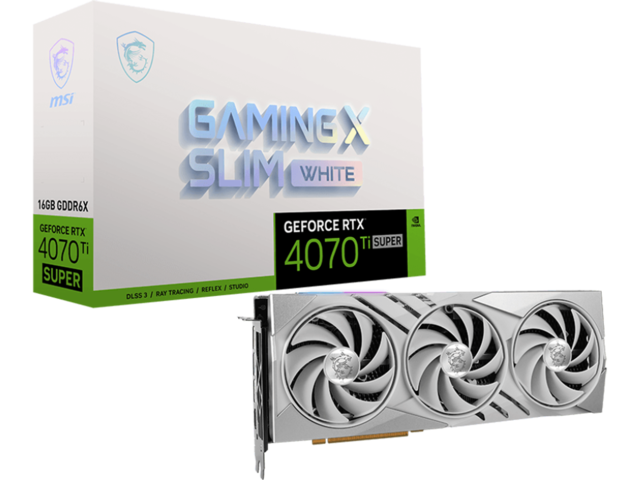 MSI GeForce RTX 4070 Ti SUPER 16G GAMING X SLIM WHITE