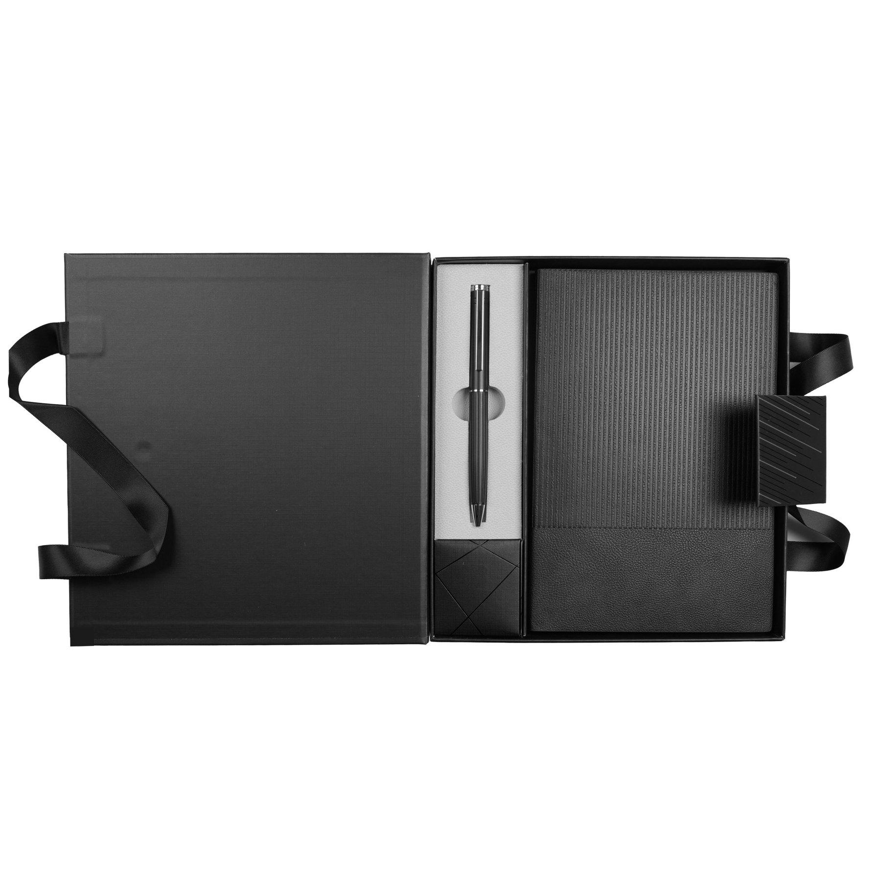Office 1 Комплект тефтер и химикалка Matrix Black, в кутия, черни | JAR Computers Office 1 Комплект тефтер и химикалка Matrix Black, в кутия, черни