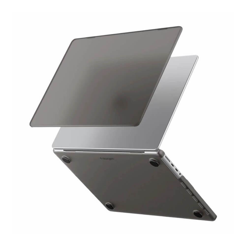 Предпазен поликарбонатов кейс за Macbook Pro 14 (2021-2026) - Spigen Airskin Hardshell Case (черен-прозрачен) | JAR Computers Предпазен поликарбонатов кейс за Macbook Pro 14 (2021-2026) - Spigen Airskin Hardshell Case (черен-прозрачен)