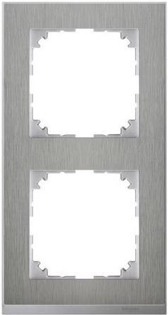 Рамка 2х цвят неръждаема стомана/алуминий, M-Pure Decor System M Merten SE /до изчерпване/ | JAR Computers Рамка 2х цвят неръждаема стомана/алуминий, M-Pure Decor System M Merten SE /до изчерпване/