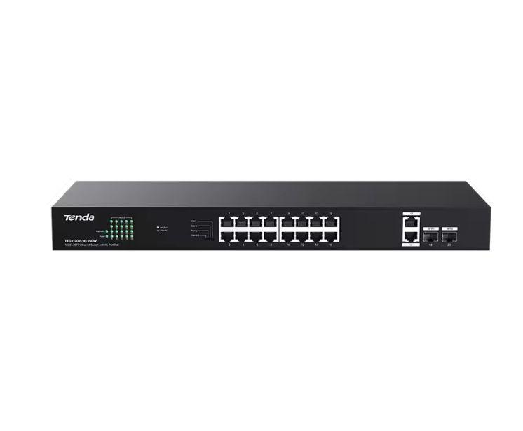 Суич 18GE+2SFP Ethernet с 16-Port PoE, TEG1120P-16-150W
