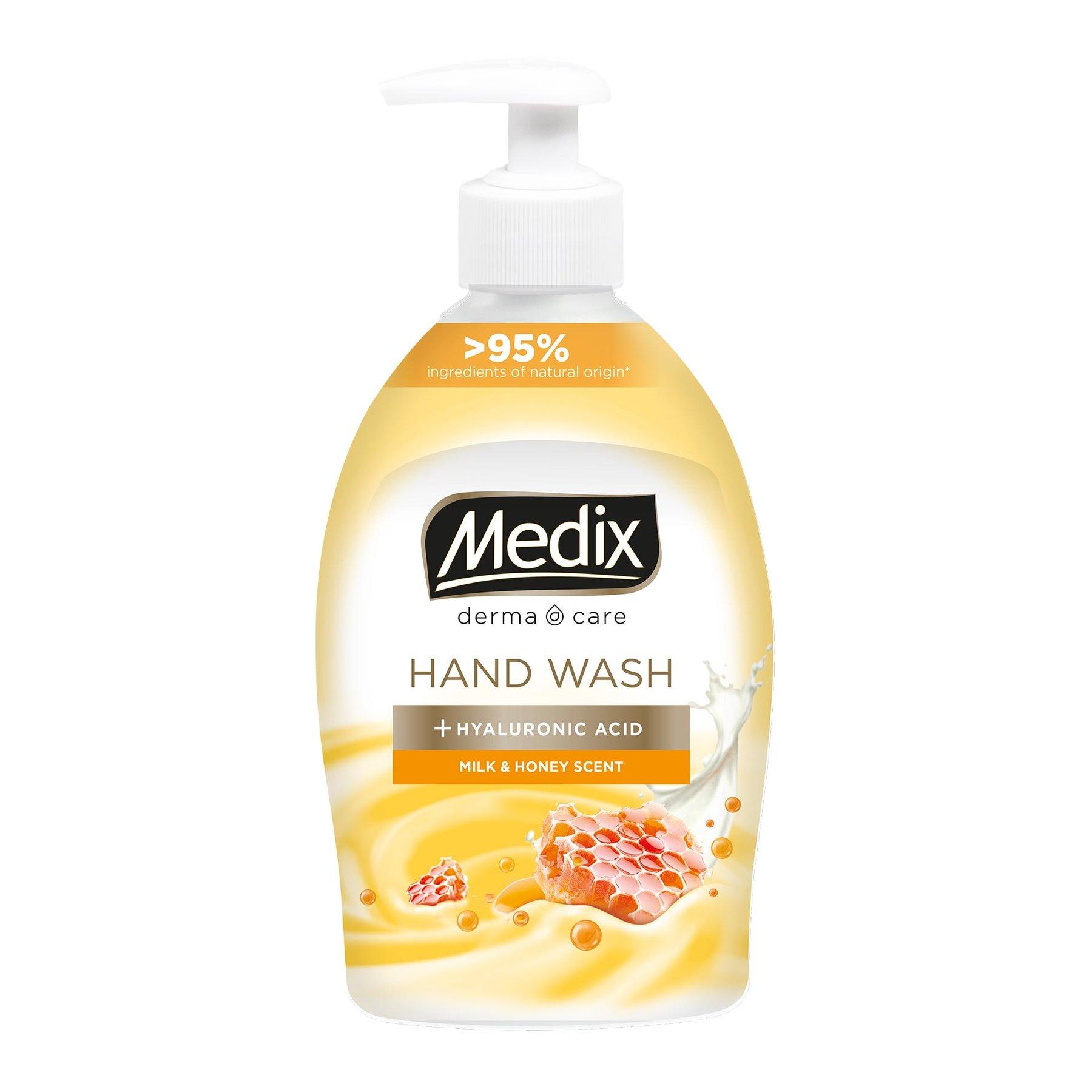 Течен сапун Medix Cream Milk & Honey, с помпа, 400 ml, оранжев | JAR Computers Течен сапун Medix Cream Milk & Honey, с помпа, 400 ml, оранжев
