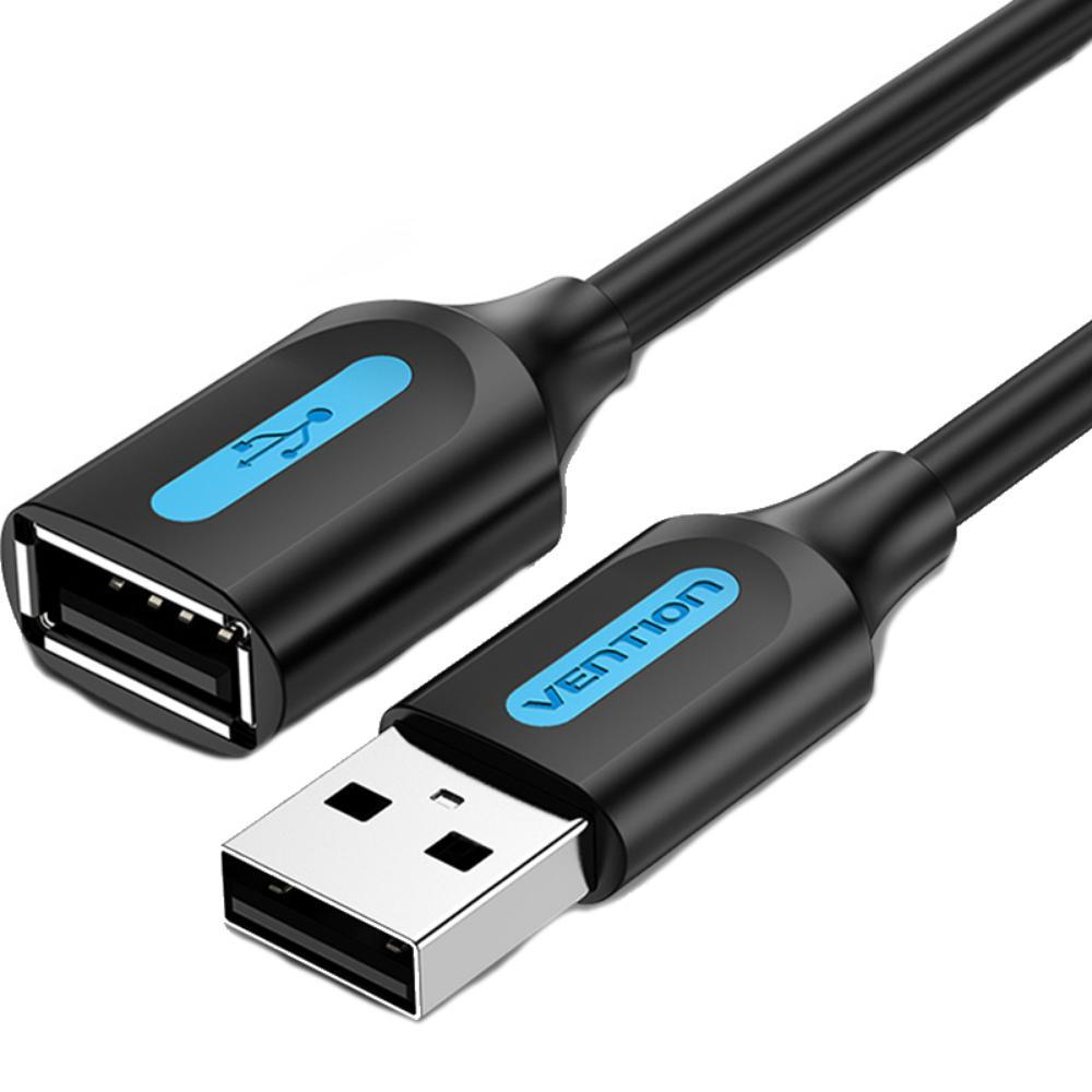 VENTION USB 2.0 A Male to A Female Extension Cable 0.5M black PVC Type (CBIBD) (VENCBIBD) | JAR Computers VENTION USB 2.0 A Male to A Female Extension Cable 0.5M black PVC Type (CBIBD) (VENCBIBD)