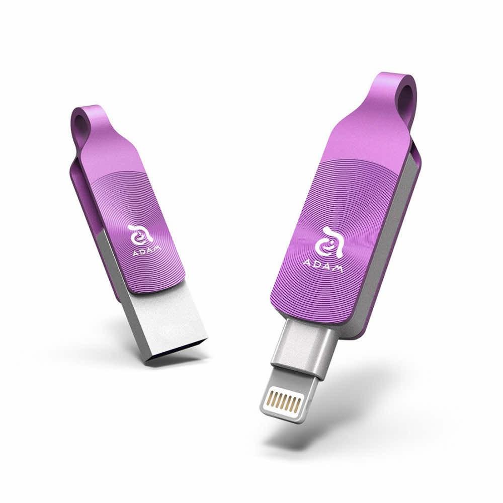 Външна памет за iPhone, iPad, iPod с Lightning (64GB) (лилав) - Adam Elements iKlips Duo Plus Lightning USB 3.1 | JAR Computers Външна памет за iPhone, iPad, iPod с Lightning (64GB) (лилав) - Adam Elements iKlips Duo Plus Lightning USB 3.1