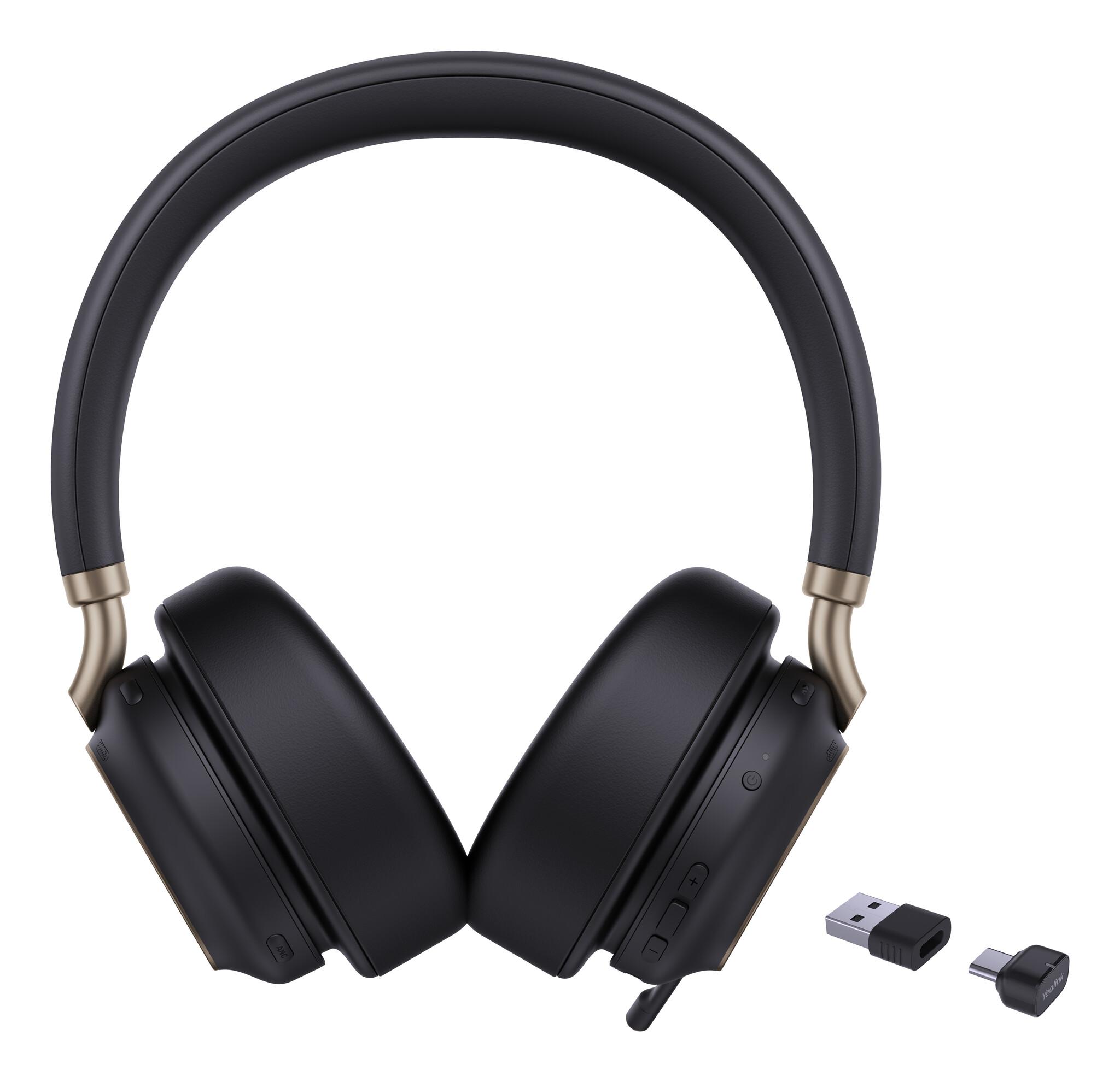 Yealink BH76 Plus Teams USB-C/A Слушалки Безжичен Лента за глава Обаждания/музика USB Type-C / USB Type-A Bluetooth Черен