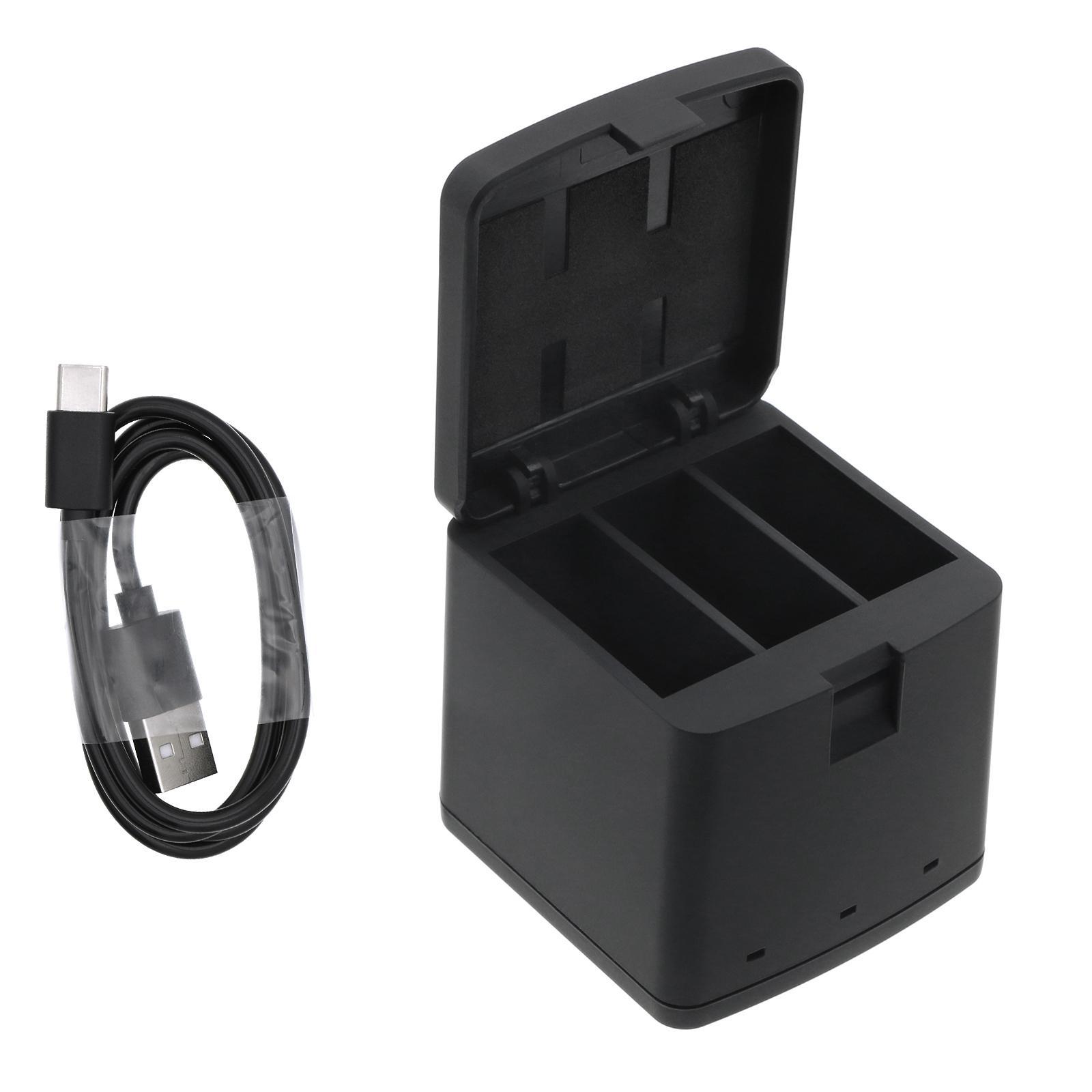 Зарядно за батерия за камери с три гнезда GoPro 9/ 10 / 11 / 12 With USB-C Cameron Sino | JAR Computers Зарядно за батерия за камери с три гнезда GoPro 9/ 10 / 11 / 12 With USB-C Cameron Sino