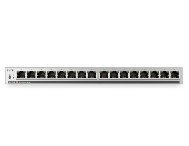 ZyXEL GS1100-16ES  Slimline Unmanaged + 16 port Gigabit - Unmanaged + Switch
