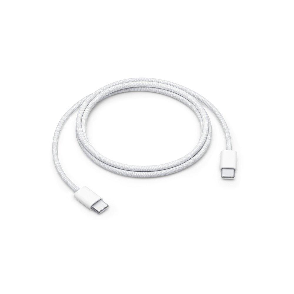 Apple Кабел Type-C - Type-C, 1м, 60W, iPhone 15 Series, MQKJ3ZM/A (bulk) /бял/ | JAR Computers Apple Кабел Type-C - Type-C, 1м, 60W, iPhone 15 Series, MQKJ3ZM/A (bulk) /бял/