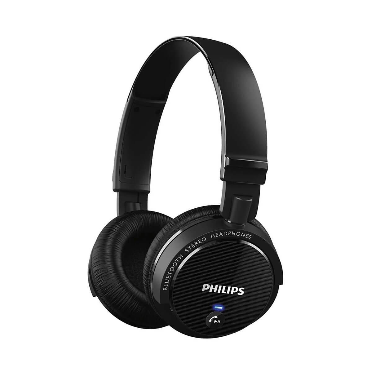 Безжични блутут слушалки за мобилни устройства - Philips SHB5500 On-Ear Bluetooth Headphones (черни) | JAR Computers Безжични блутут слушалки за мобилни устройства - Philips SHB5500 On-Ear Bluetooth Headphones (черни)