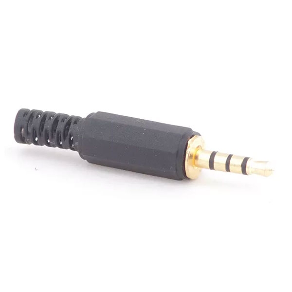 Connector 3.5mm Combo Jack w/4 contacts, Black | JAR Computers Connector 3.5mm Combo Jack w/4 contacts, Black