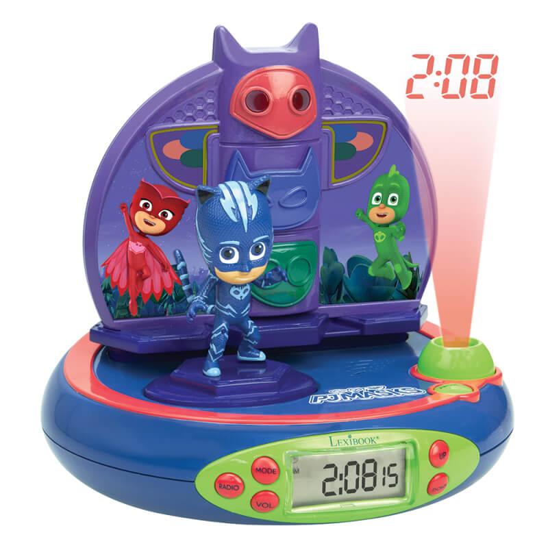 Детски часовник с аларма и FM радио - Lexibook PJ Masks Projector Alarm Clock with Radio (шарен) | JAR Computers Детски часовник с аларма и FM радио - Lexibook PJ Masks Projector Alarm Clock with Radio (шарен)