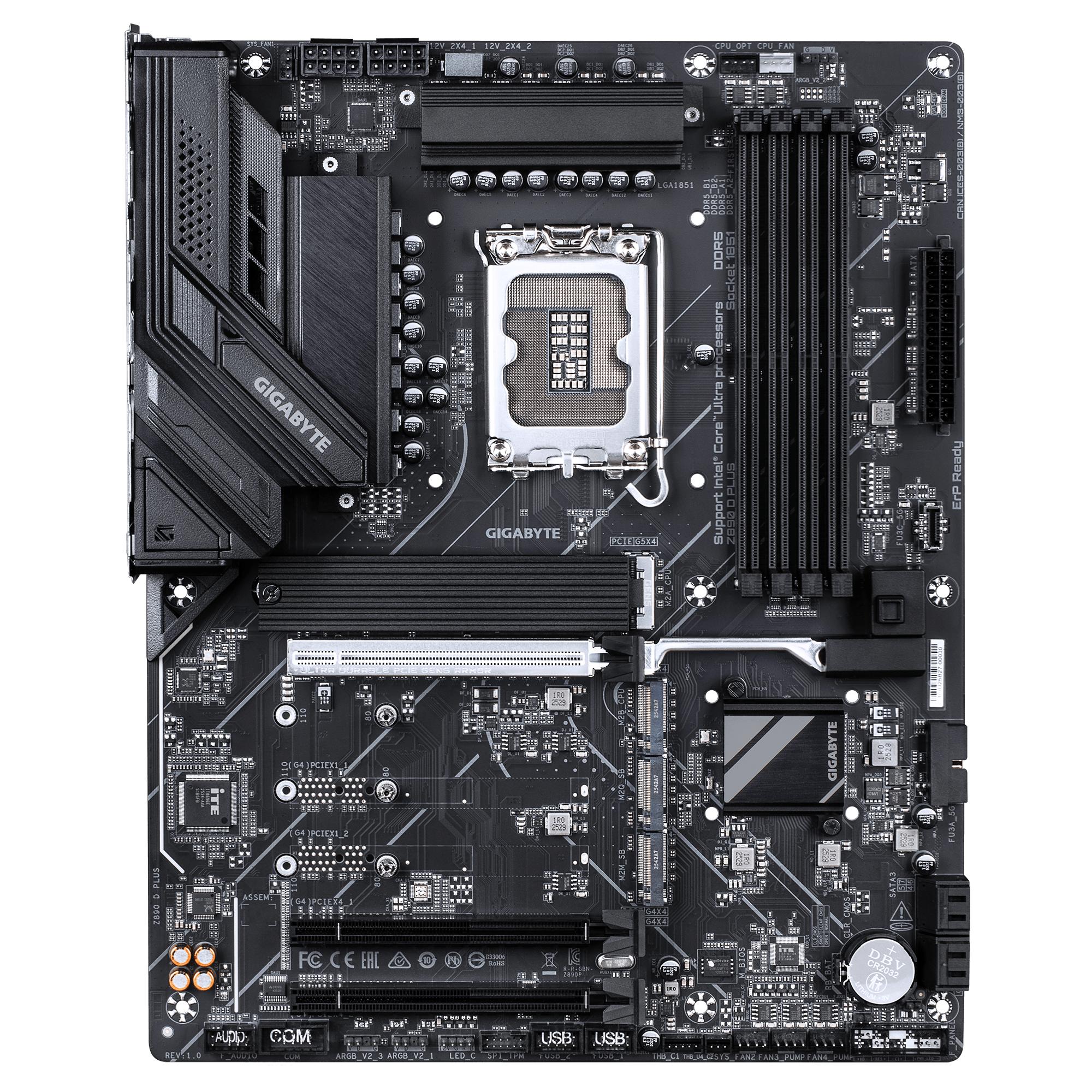 Дънна платка GIGABYTE Z890 D PLUS, LGA 1851