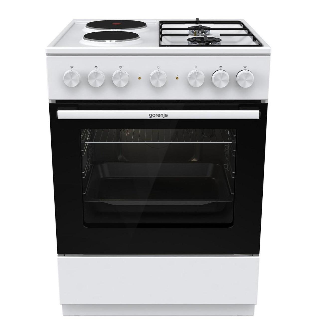 Готварска печка (ток/газ) Gorenje GK6B40WG , 2 газ 2ток , Бял