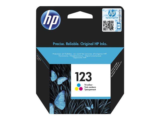 HP 123 Tri-Color Original Ink Cartridge