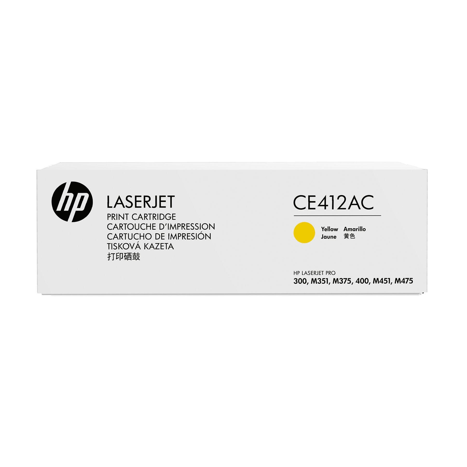 HP Тонер CE412AC, Yellow