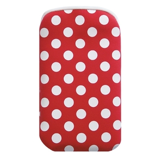 Неопренов калъф за iPhone 4/4S - Pat Says Now Red Polka Dot | JAR Computers Неопренов калъф за iPhone 4/4S - Pat Says Now Red Polka Dot