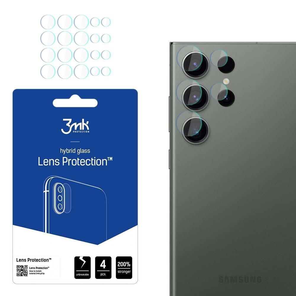Предпазни стъклени защитни покрития за камерата на Samsung Galaxy S23 Ultra - 3MK Lens Protection Hybrid Glass Set (4 комплекта) | JAR Computers Предпазни стъклени защитни покрития за камерата на Samsung Galaxy S23 Ultra - 3MK Lens Protection Hybrid Glass Set (4 комплекта)