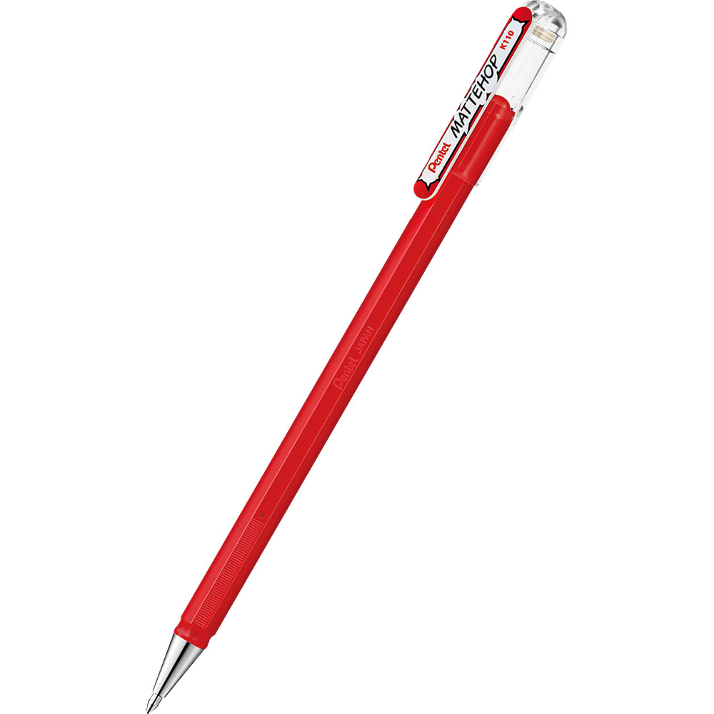 Ролер Pentel Mattehop K110 1.0мм мат.чрв | JAR Computers Ролер Pentel Mattehop K110 1.0мм мат.чрв