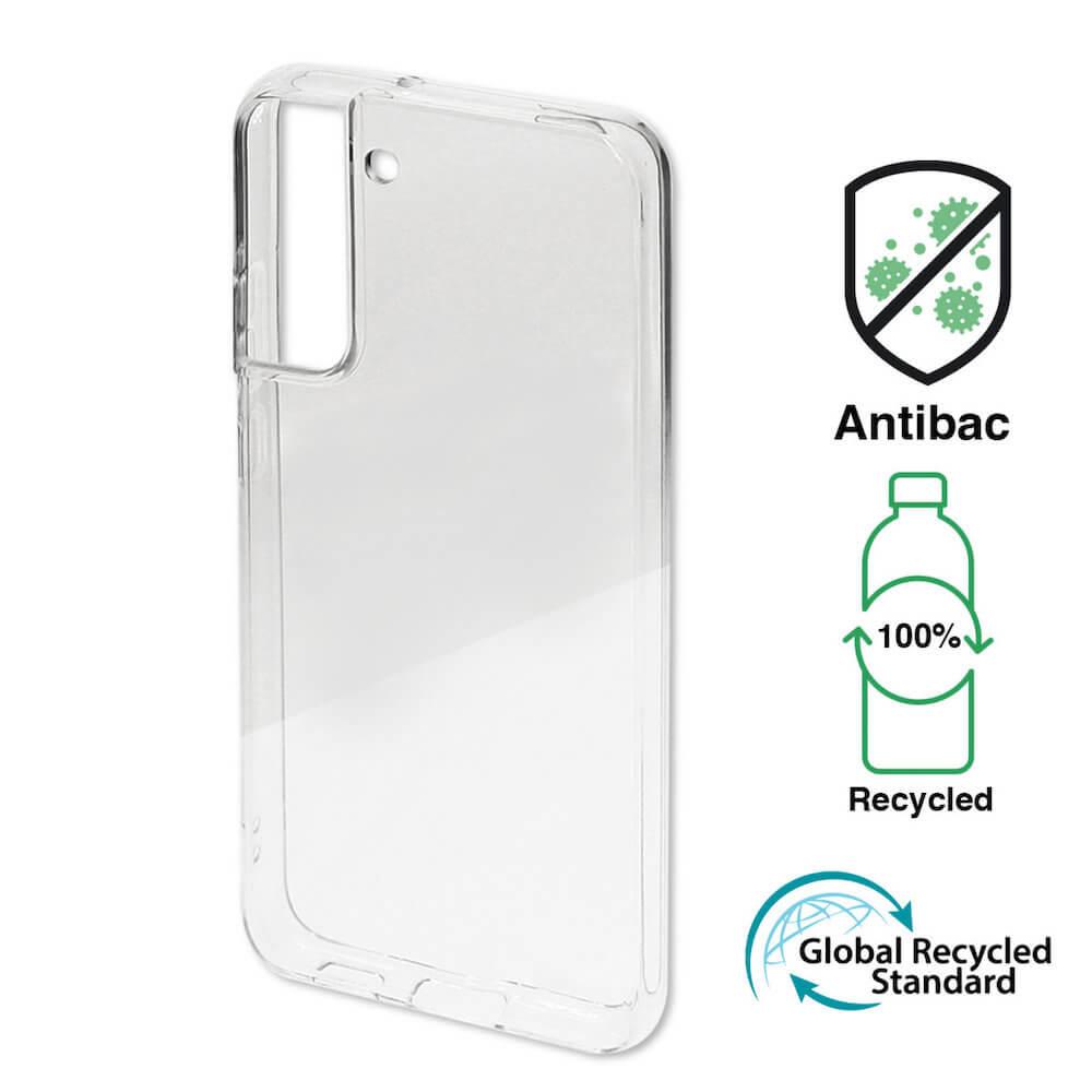 Силиконов кейс с антибактериално покритие за Samsung Galaxy S22 Plus - 4smarts AntiBac Eco Case (прозрачен) | JAR Computers Силиконов кейс с антибактериално покритие за Samsung Galaxy S22 Plus - 4smarts AntiBac Eco Case (прозрачен)