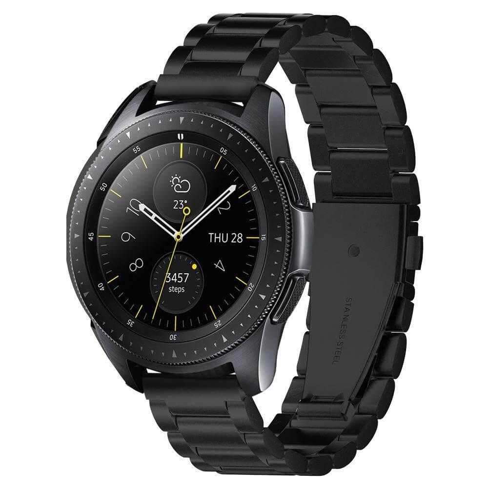 Стоманена каишка за Samsung Galaxy Watch, Huawei Watch, Xiaomi, Garmin и други часовници с 20мм захват - Spigen Modern Fit Band (черен) | JAR Computers Стоманена каишка за Samsung Galaxy Watch, Huawei Watch, Xiaomi, Garmin и други часовници с 20мм захват - Spigen Modern Fit Band (черен)
