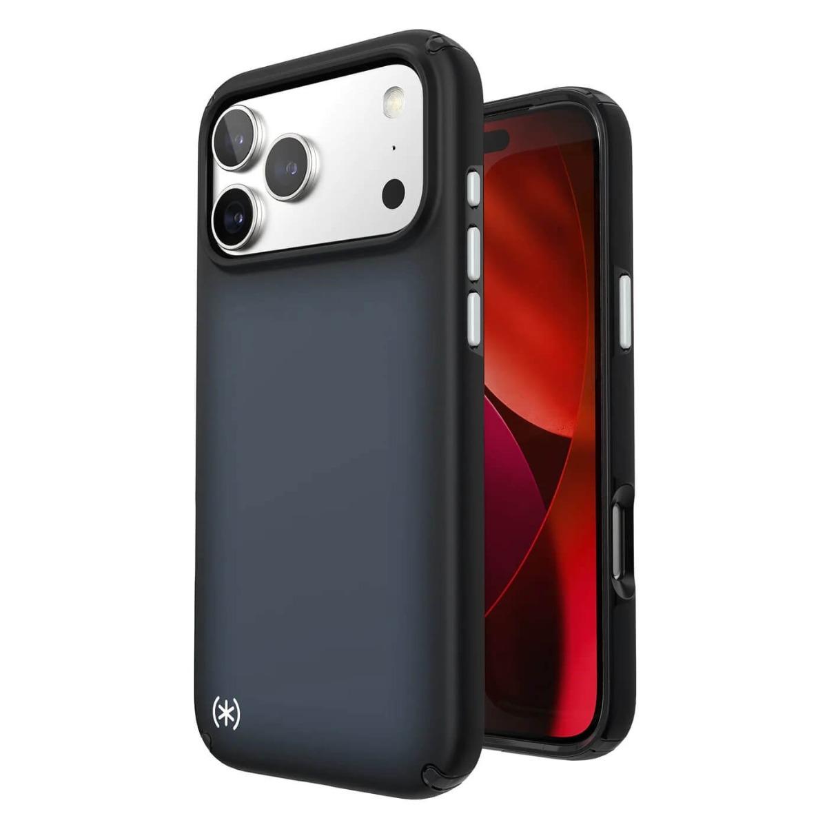 Удароустойчив хибриден кейс с Magsafe за iPhone 17 Pro Max - Speck Presidio Lux MagSafe Case (черен-сив) | JAR Computers Удароустойчив хибриден кейс с Magsafe за iPhone 17 Pro Max - Speck Presidio Lux MagSafe Case (черен-сив)