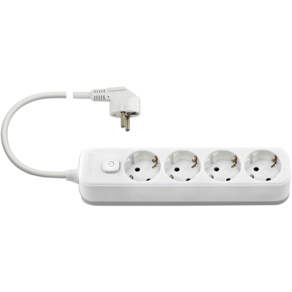 00494.L.B Multi-outlet 4Schuko+switch 3m white Vimar | JAR Computers 00494.L.B Multi-outlet 4Schuko+switch 3m white Vimar