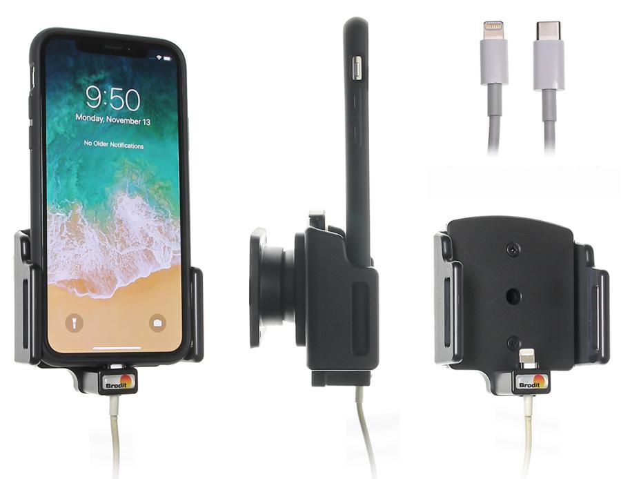 Brodit Holder for Cable Attachment for Apple iPhone 11 Активен държач Мобилен телефон/смартфон Черен | JAR Computers Brodit Holder for Cable Attachment for Apple iPhone 11 Активен държач Мобилен телефон/смартфон Черен