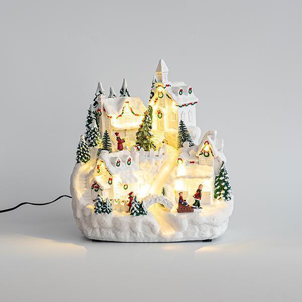 ДЕКОРАЦИЯ СНЕЖНО СЕЛО, 18 LED,АДАПТОР,ДВИЖЕНИЕ,27x27x29cm | JAR Computers ДЕКОРАЦИЯ СНЕЖНО СЕЛО, 18 LED,АДАПТОР,ДВИЖЕНИЕ,27x27x29cm