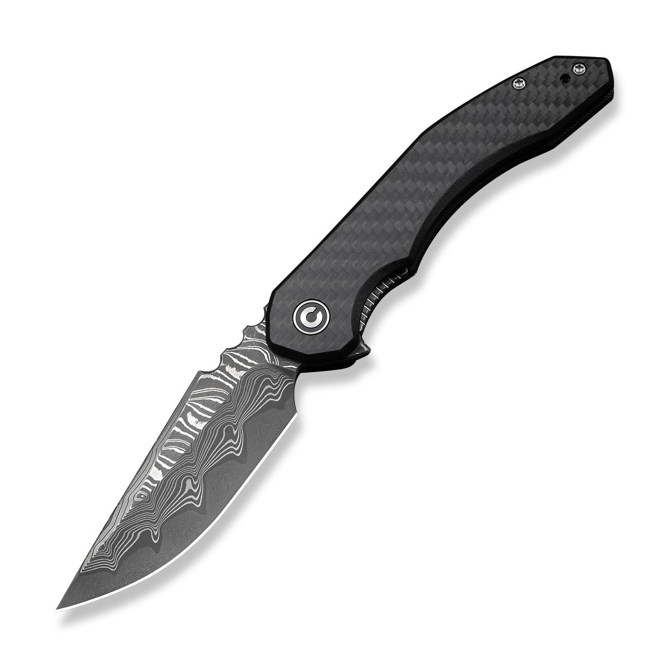 Джобен нож CIVIVI Bluetick Damascus / Carbon Fiber Overlay On Black G10 | JAR Computers Джобен нож CIVIVI Bluetick Damascus / Carbon Fiber Overlay On Black G10