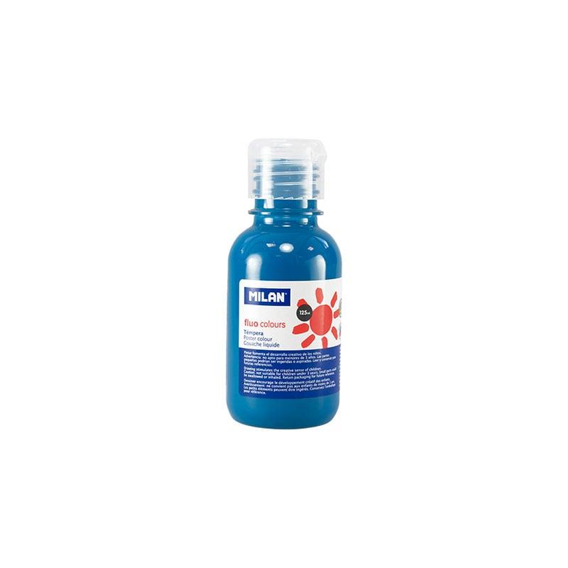 Milan Темперна боя Fluo, в бутилка, синя, 125 ml, 12 броя | JAR Computers Milan Темперна боя Fluo, в бутилка, синя, 125 ml, 12 броя