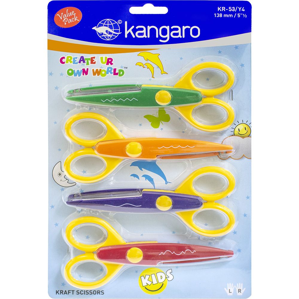 Ножица Kangaro KR-53 декорация 4 бр | JAR Computers Ножица Kangaro KR-53 декорация 4 бр