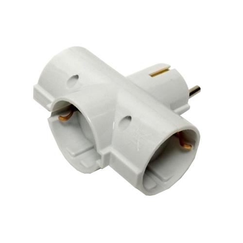 Разклонител за контакт ZD01/03/3, 3 гнезда, шуко, без кабел | JAR Computers Разклонител за контакт ZD01/03/3, 3 гнезда, шуко, без кабел