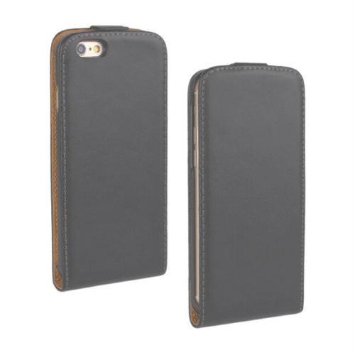 Вертикален кожен калъф с джоб за iPhone 6, iPhone 6S - Leather Pocket Flip Case (сив) | JAR Computers Вертикален кожен калъф с джоб за iPhone 6, iPhone 6S - Leather Pocket Flip Case (сив)