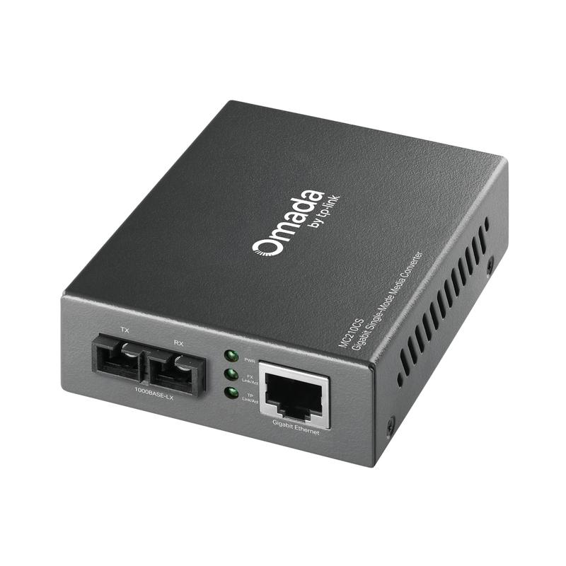 Gigabit Single-Mode Media Converter (20km) - Omada by TP-Link MC210CS | JAR Computers Gigabit Single-Mode Media Converter (20km) - Omada by TP-Link MC210CS