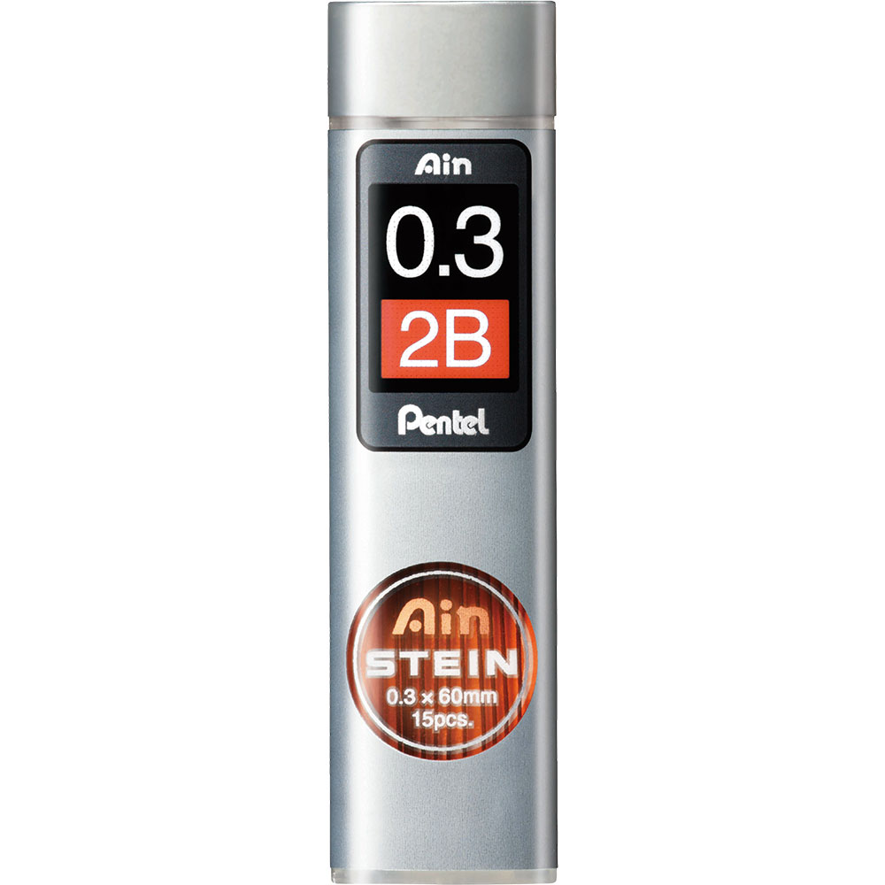 Графити Pentel Ain Stein 2B 0.3 мм оп.15 | JAR Computers Графити Pentel Ain Stein 2B 0.3 мм оп.15