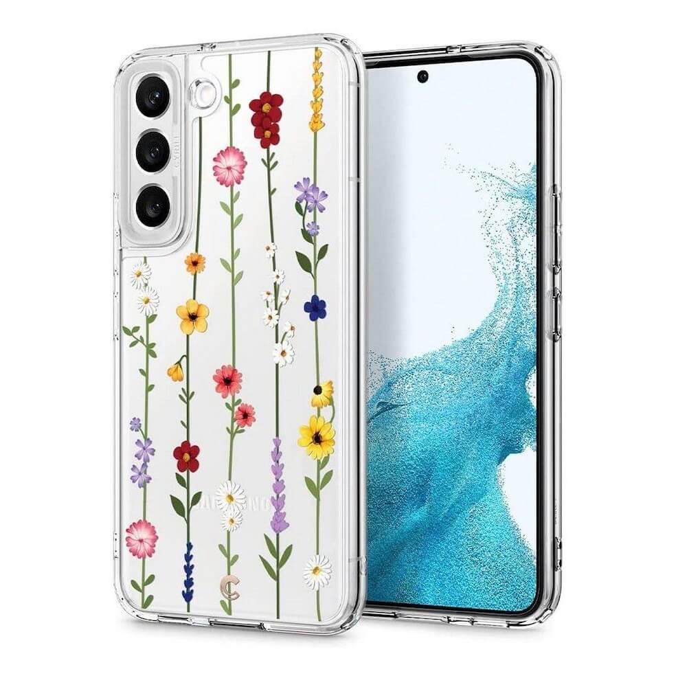 Хибриден кейс с висока степен на защита за Samsung Galaxy S22 - Spigen Cyrill Cecile Case Flower Garden (цветни мотиви) | JAR Computers Хибриден кейс с висока степен на защита за Samsung Galaxy S22 - Spigen Cyrill Cecile Case Flower Garden (цветни мотиви)