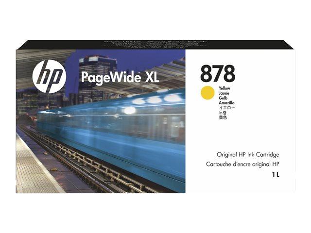 HP 878 1L Yellow PageWide XL Ink Crtg | JAR Computers HP 878 1L Yellow PageWide XL Ink Crtg