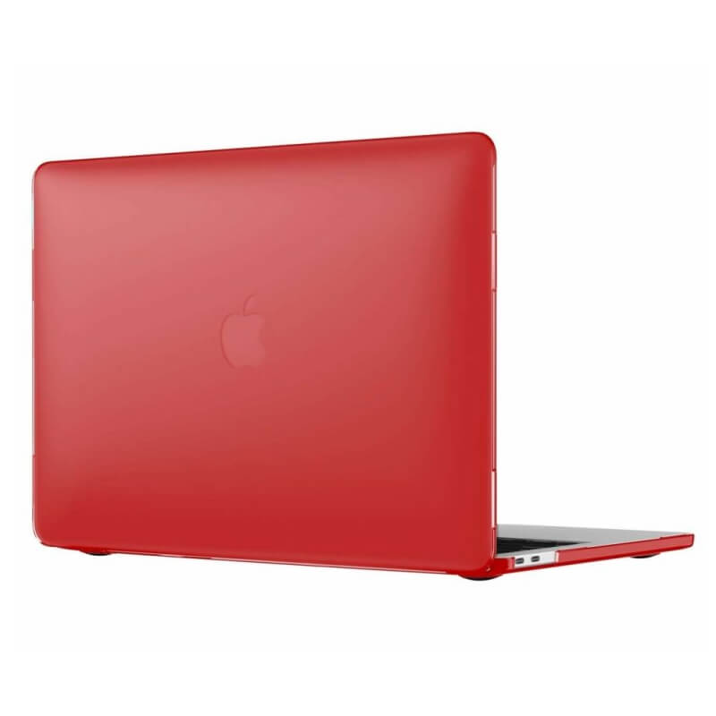 JC SmartShell Case - предпазен кейс за MacBook Air 13 (2018-2020), MacBook Air 13 M1 (2020) (червен)