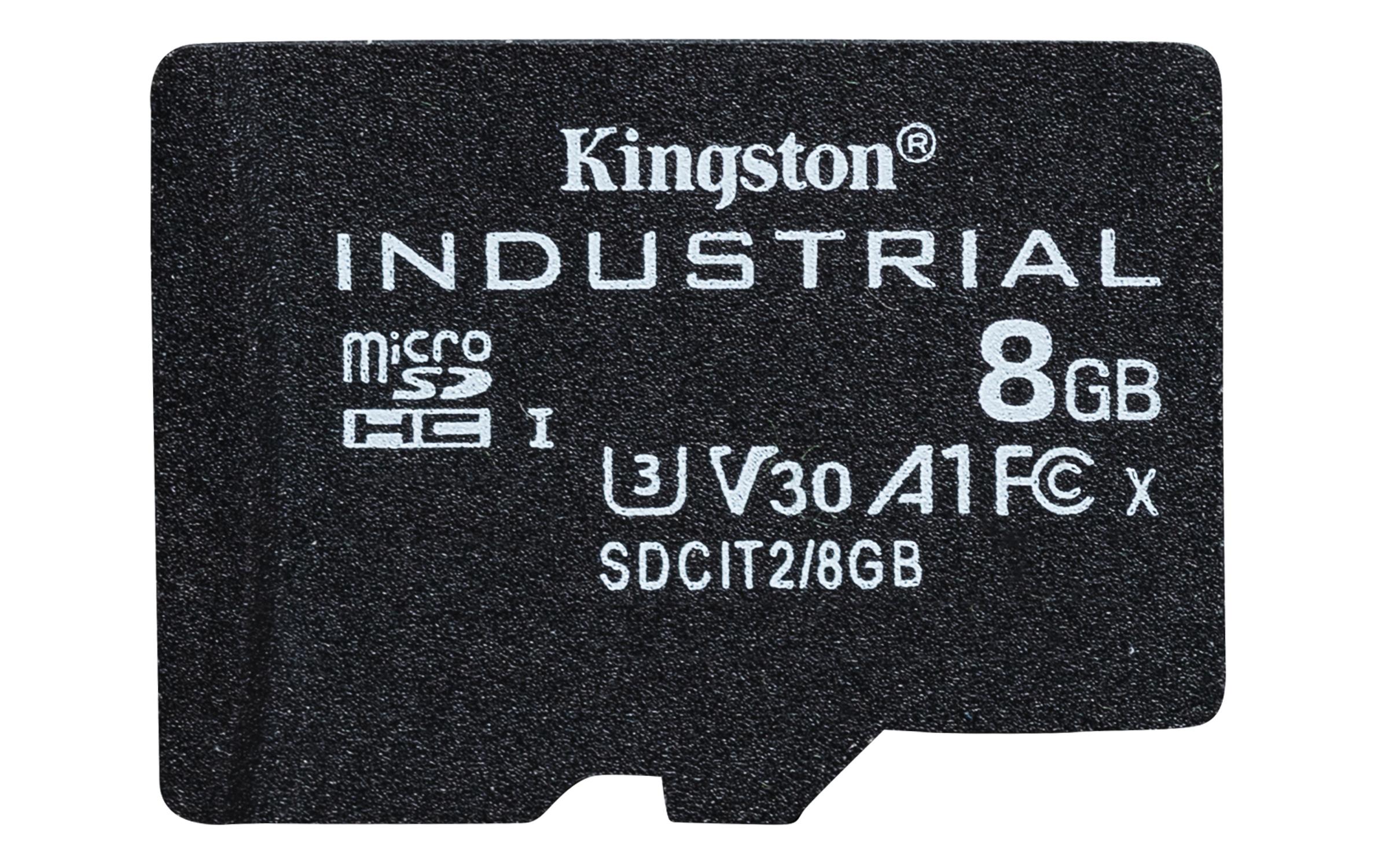 Kingston Technology Industrial 8 GB MicroSDHC UHS-I Клас 10