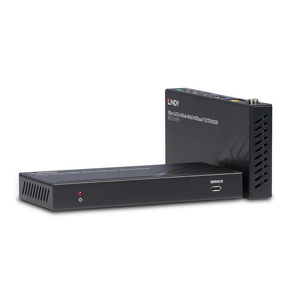 LINDY LNY-38217 :: HDMI 4K60, IR & RS-232 екстендър, Cat. 6, 150.0 м