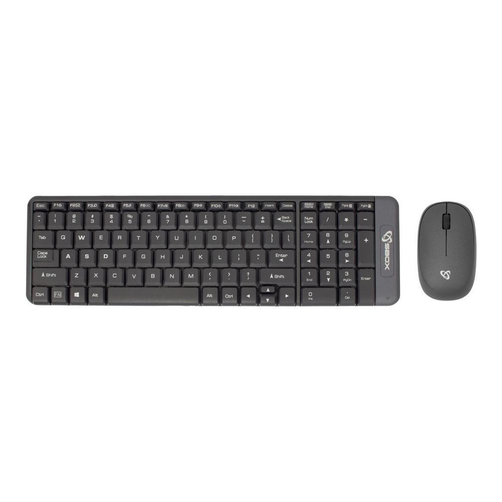 SBOX WKM-22 :: Комплект клавиатура + мишка, безжични, Wireless, черен | JAR Computers SBOX WKM-22 :: Комплект клавиатура + мишка, безжични, Wireless, черен