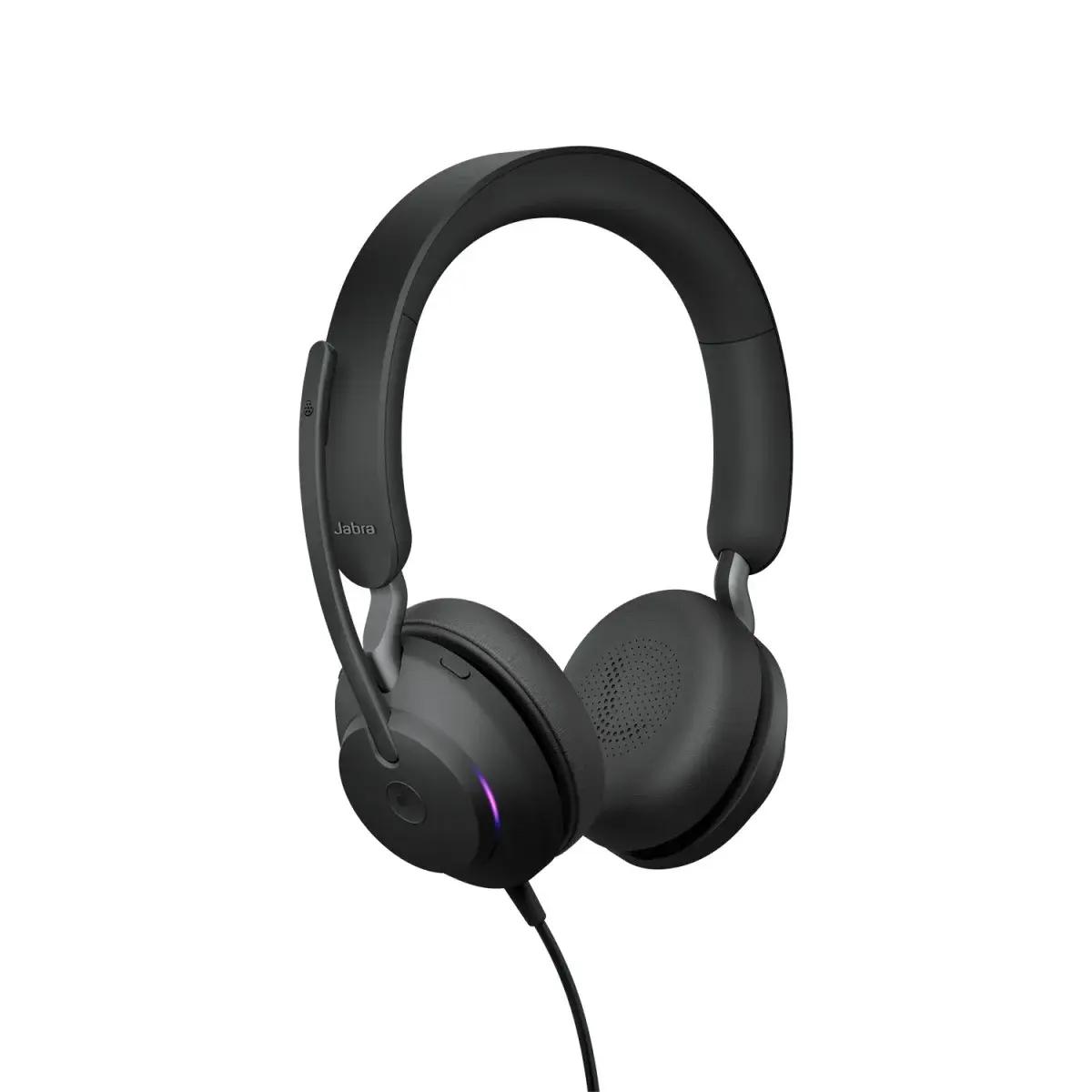 Слушалки с микрофон Jabra Evolve2 40 SE MS Stereo, USB C/A