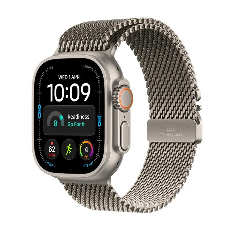 Смарт часовник Apple Watch Ultra 4 49mm Natural/Milanese S mja84 , 64 , Apple S11 64-bit Dual Core