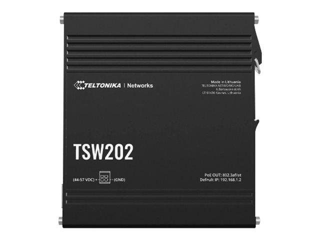 TELTONIKA NETWORKS TSW202 Layer2/L3 Managed PoE+ and SFP Ethernet switch | JAR Computers TELTONIKA NETWORKS TSW202 Layer2/L3 Managed PoE+ and SFP Ethernet switch