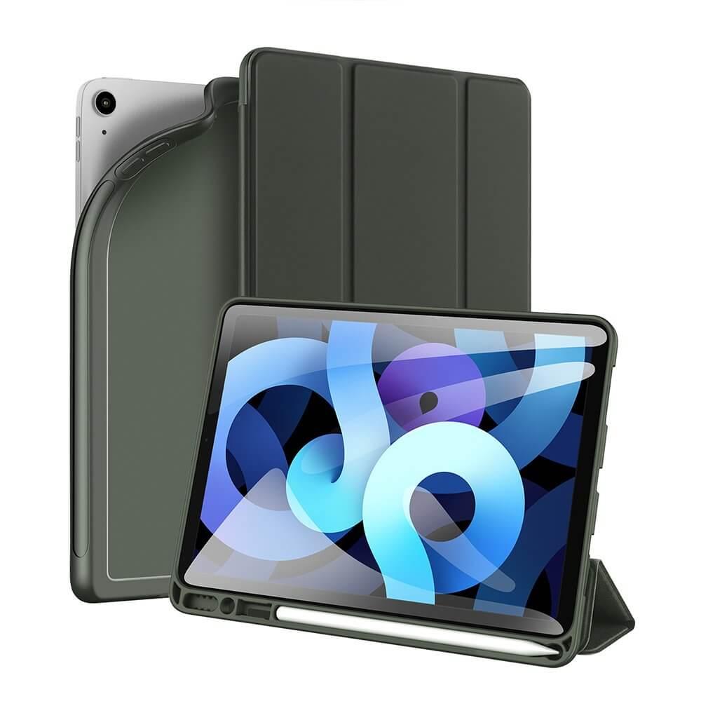 Термополиуретанов (TPU) кейс и поставка за iPad Air 5 (2022), iPad Air 4 (2020) - DUX DUCIS Osom TPU Gel Tablet Cover (тъмнозелен) | JAR Computers Термополиуретанов (TPU) кейс и поставка за iPad Air 5 (2022), iPad Air 4 (2020) - DUX DUCIS Osom TPU Gel Tablet Cover (тъмнозелен)